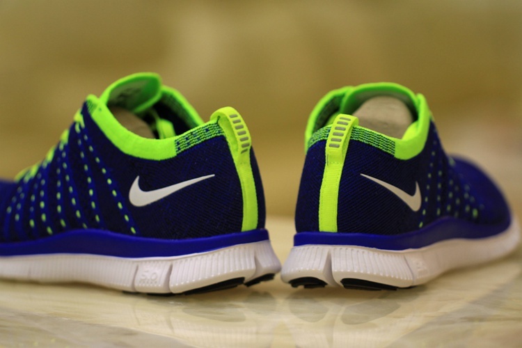 Nike Free 5.0 Flyknit Blue Volt Women Shoes