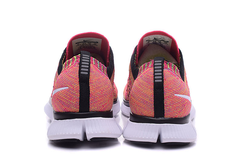 Nike Free 5.0 Flyknit Red Black Shoes - Click Image to Close