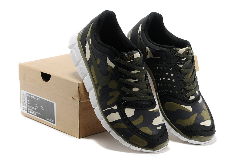 Nike Free 5.0 V4 Camouflage Army Green Shoes