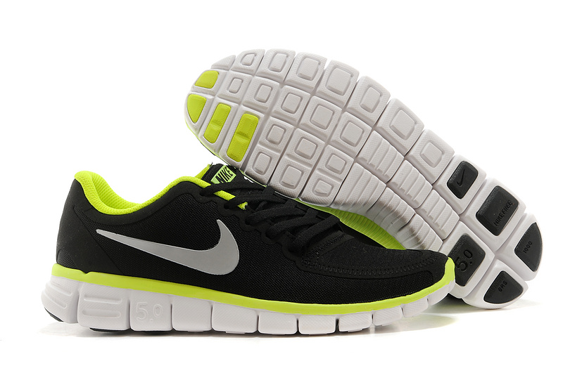 Nike Free 5.0 V4 Shoes Black Green White