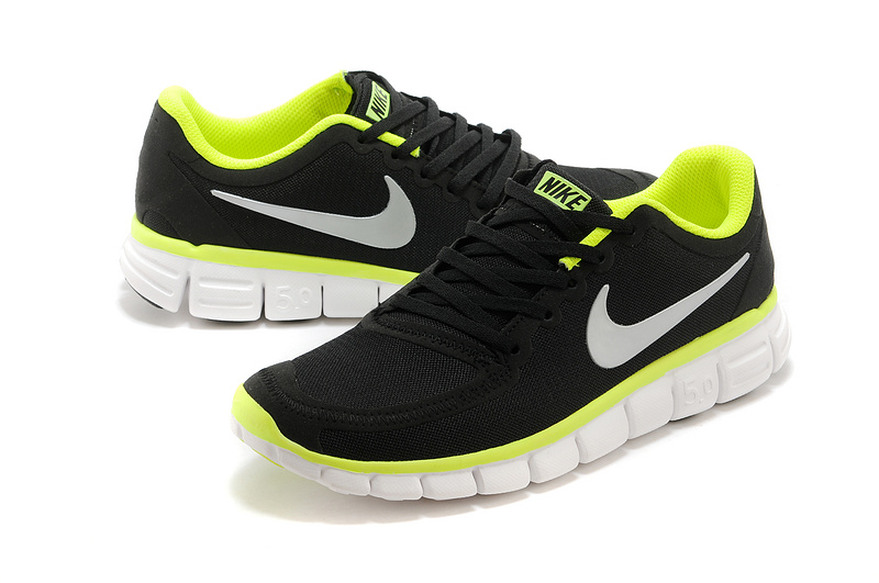Nike Free 5.0 V4 Shoes Black Green White