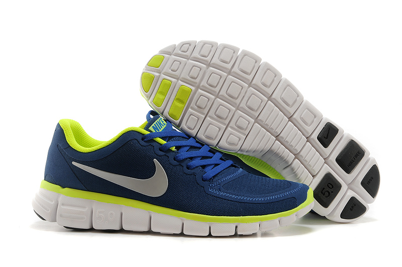 Nike Free 5.0 V4 Shoes Blue Green White