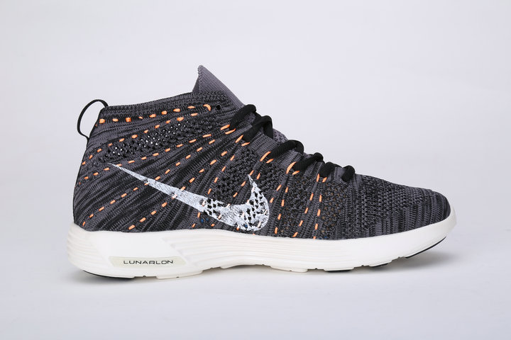 Nike Free Flyknit High Black Yellow White Shoes