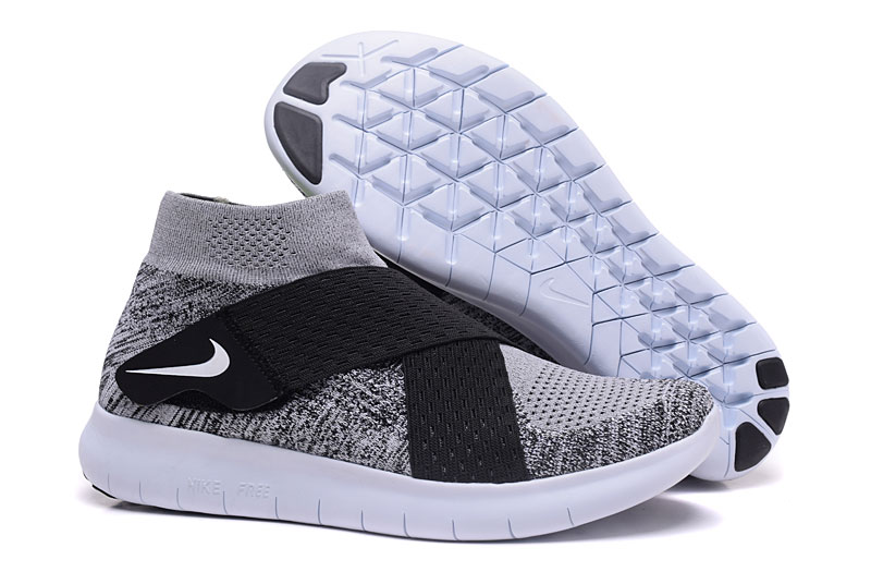 Nike Free RN Motion FK 2017 Grey Black Running Shoes - Click Image to Close