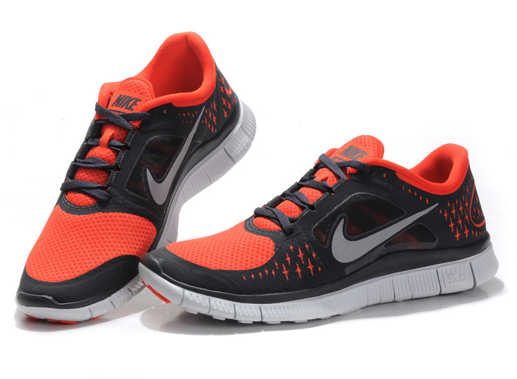 Nike Free Run+ 3 Red Black White Running Shoes - Click Image to Close