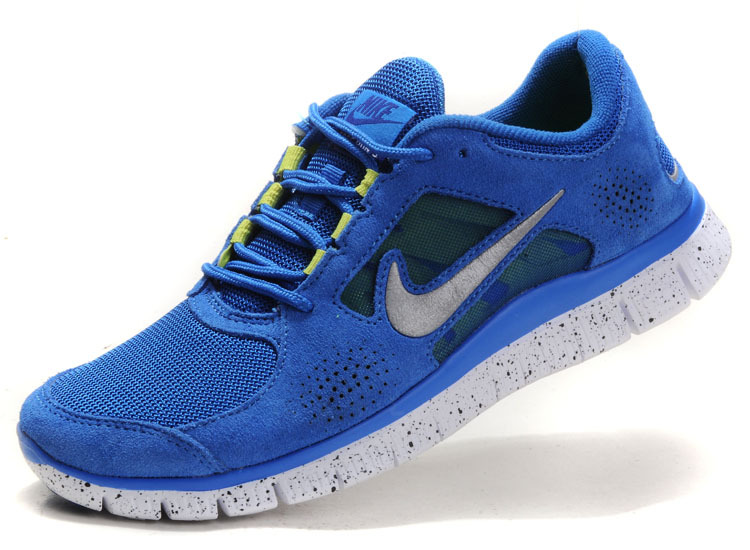 Nike Free Run+ 3 Blue White Running Shoes - Click Image to Close