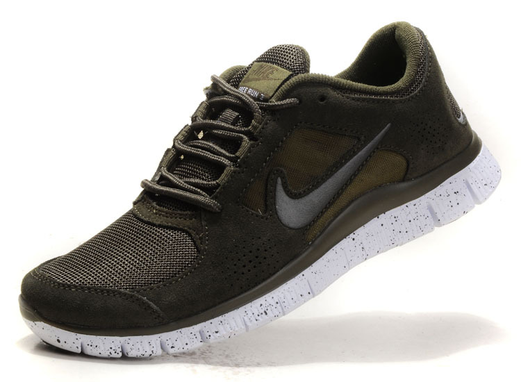 Nike Free Run+ 3 Grey Brown White Running Shoes - Click Image to Close