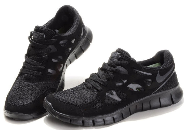 Nike Free 2.0 Running Shoes All Black - Click Image to Close