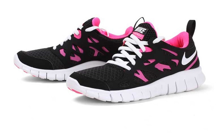 Nike Free 2.0 Running Shoes Black Pink White - Click Image to Close