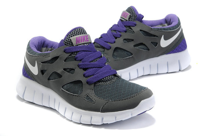 Nike Free 2.0 Running Shoes Black Purple
