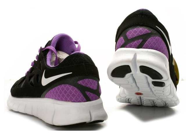 Nike Free 2.0 Running Shoes Black Purple White - Click Image to Close