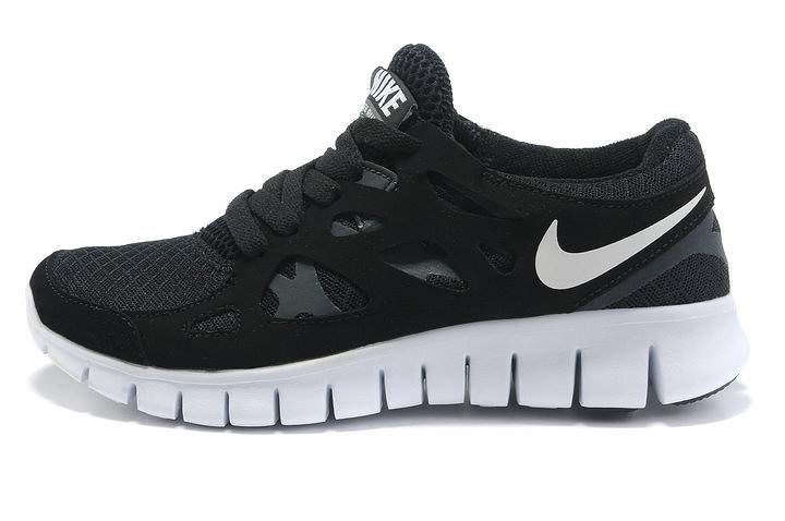 Nike Free 2.0 Running Shoes Black White - Click Image to Close