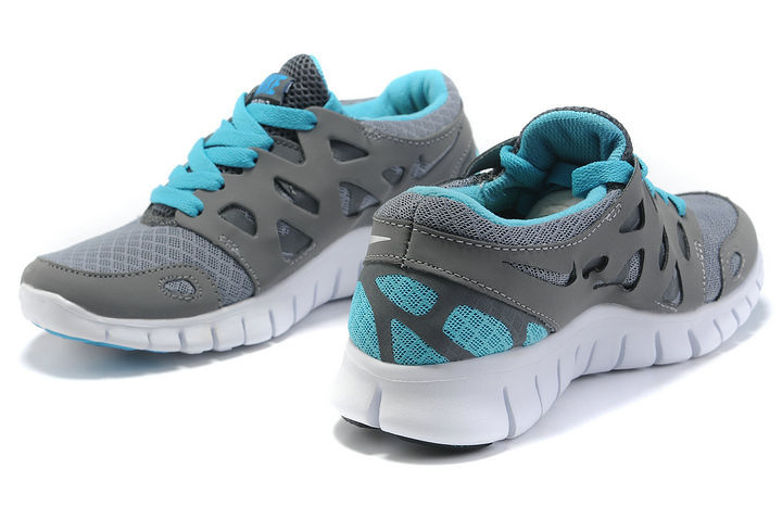 Nike Free 2.0 Running Shoes Grey Blue - Click Image to Close