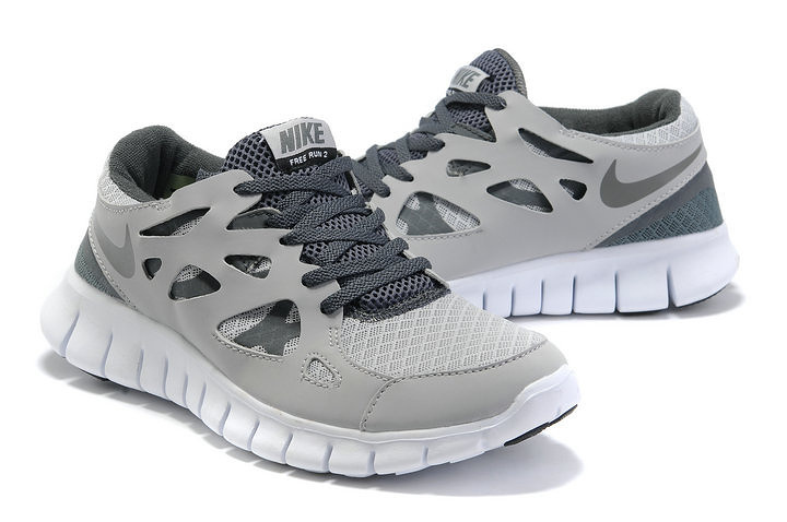 Nike Free 2.0 Running Shoes Grey White