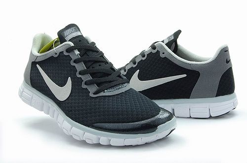 Nike Free 3.0 V2 Mesh Black Grey Running Shoes