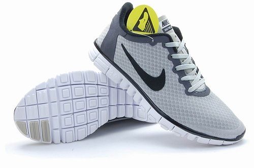Nike Free 3.0 V2 Mesh Grey Black White Running Shoes