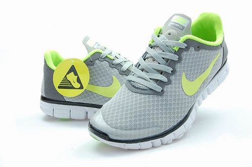 Nike Free 3.0 V2 Mesh Grey Green Black Running Shoes