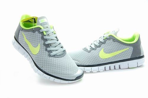 Nike Free 3.0 V2 Mesh Grey Green Black Running Shoes