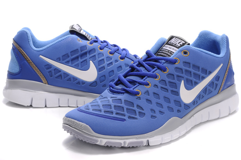 Nike Free 3.0 Blue Grey White Shoes - Click Image to Close