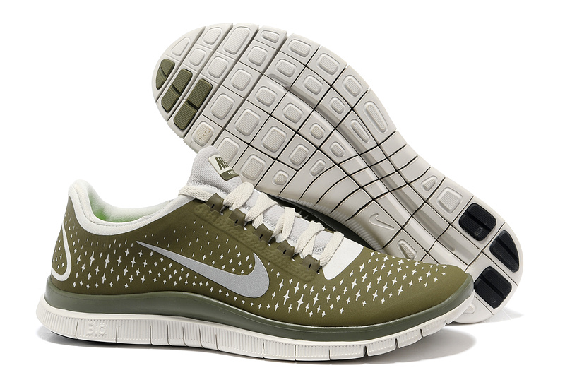 Nike Free 3.0 V4 Running Shoes Dark Green Grey - Click Image to Close