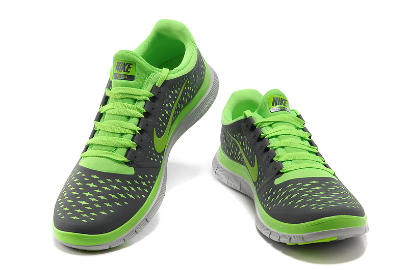 Nike Free 3.0 V4 Running Shoes Grey Green