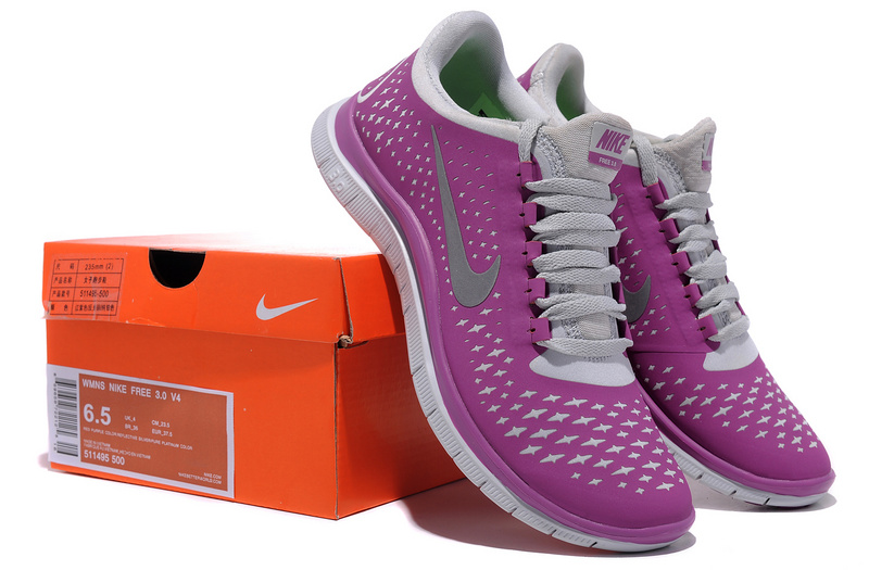 Women Nike Free 3.0 V4 Purple Grey
