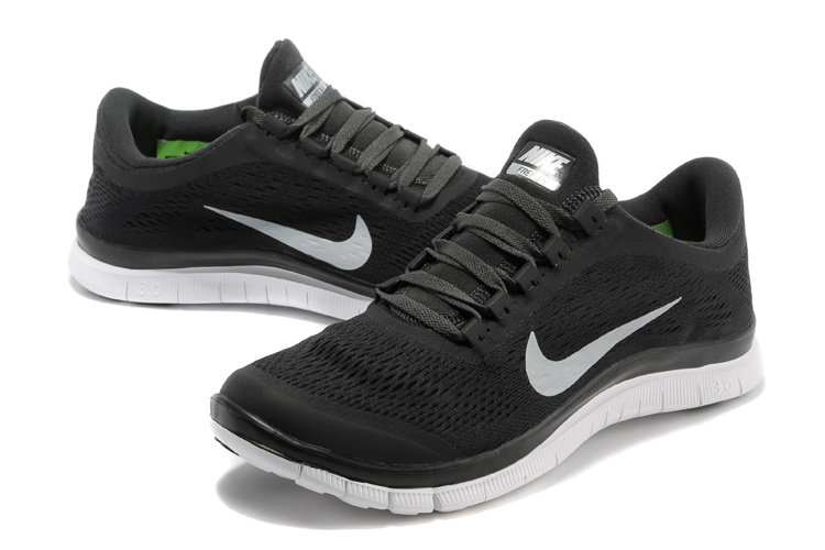 Nike Free 3.0 V5 Black White Running Shoes - Click Image to Close