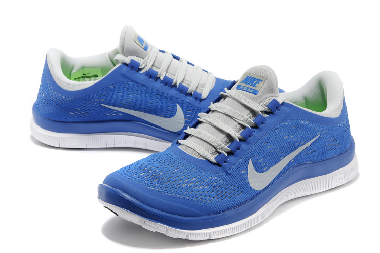 Nike Free 3.0 V5 Blue White Running Shoes