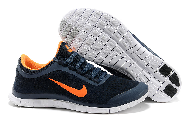 Nike Free 3.0 V5 Engrave Black Orange White Running Shoes - Click Image to Close