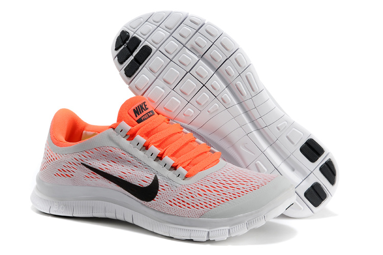 Nike Free 3.0 V5 Grey Orange Black Running Shoes
