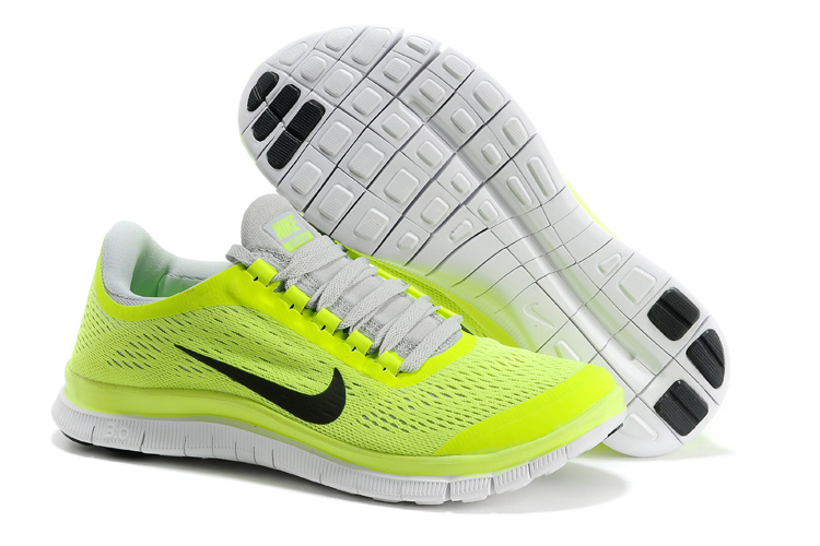 Nike Free 3.0 V5 Yellow White Black Running Shoes
