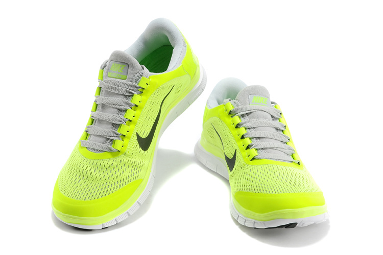 Nike Free 3.0 V5 Yellow White Black Running Shoes