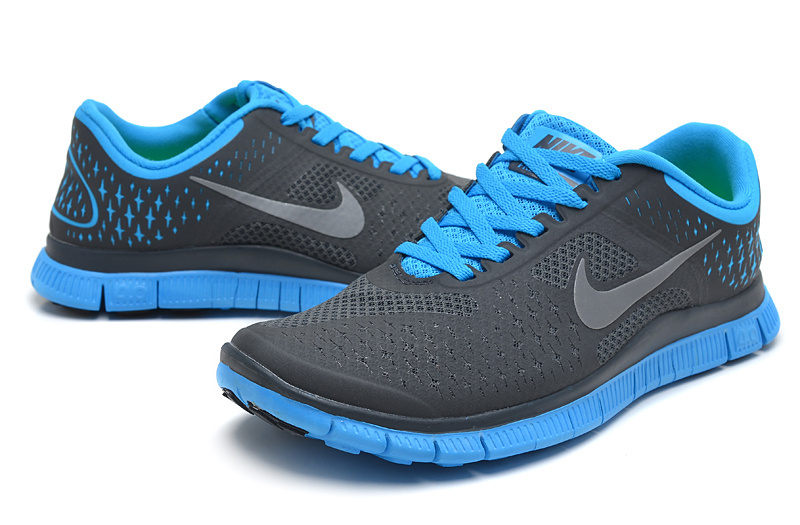 Nike Free 4.0 Black Blue Shoes