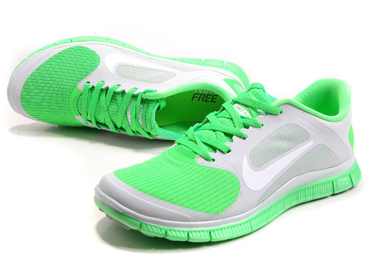 Nike Free 4.0 V2 Green Grey Running Shoes