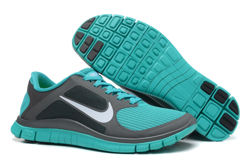 Nike Free 4.0 V3 Green Blue Running Shoes - Click Image to Close