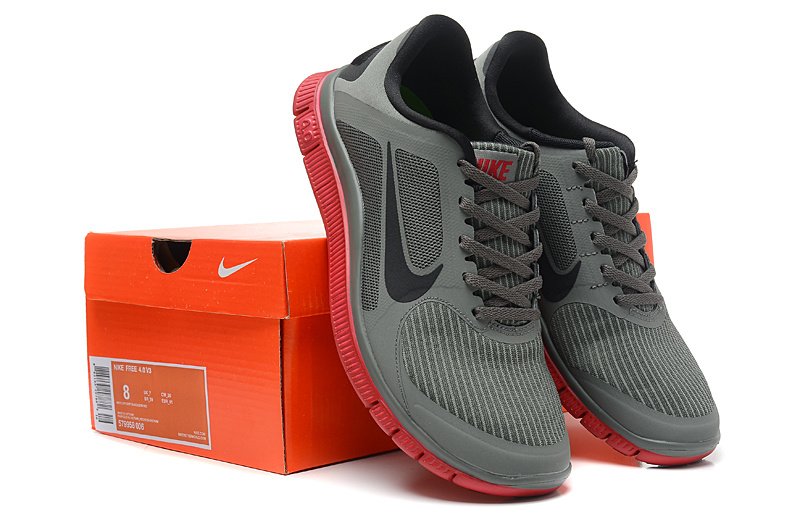 Nike Free 4.0 V3 Grey Black Pink Running Shoes