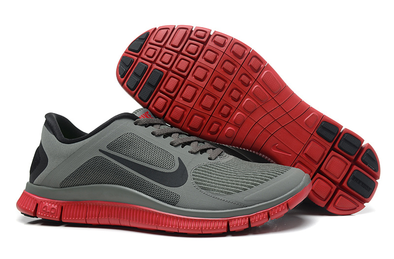 Nike Free 4.0 V3 Grey Black Pink Running Shoes