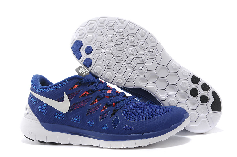 World-Up Nike Free 5.0 Blue White Shoes