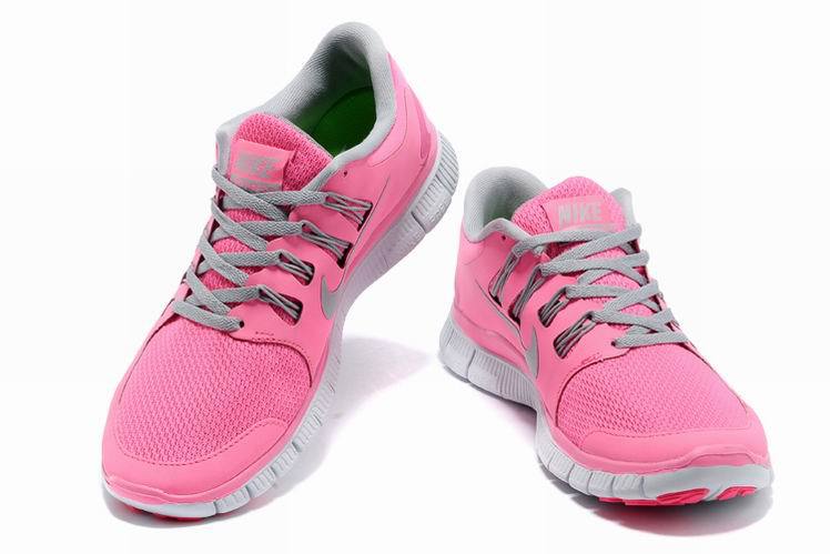 Women Nike Free 5.0 2 Pink Grey White Shoes