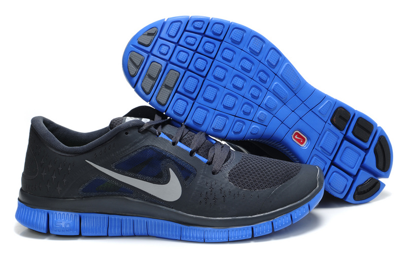 Nike Free 5.0 Black Blue Shoes