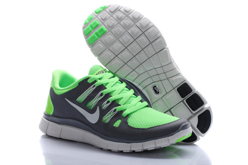 Nike Free Run 5.0 Green Grey Women Running Shoes