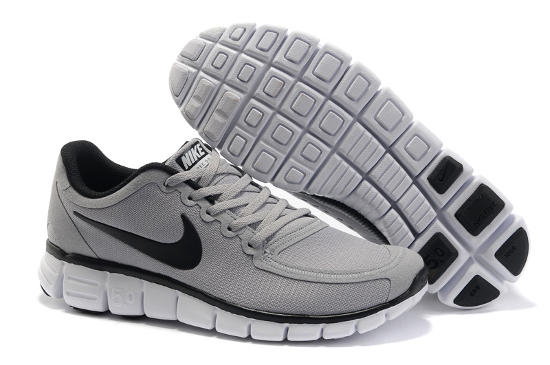 Nike Free 5.0 Running Shoes Grenadine Grey Black