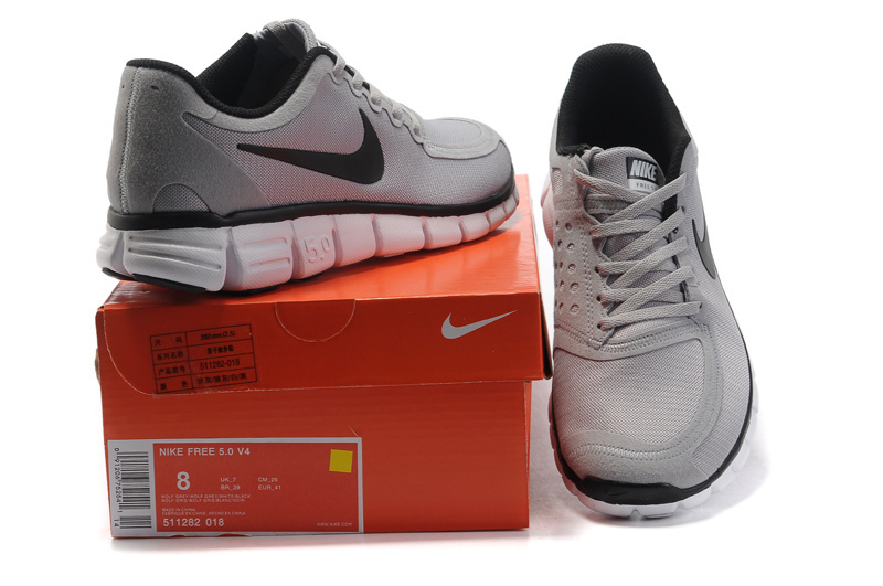 Nike Free 5.0 Running Shoes Grenadine Grey Black