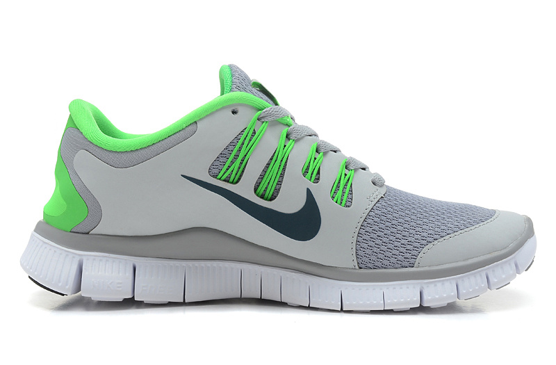 Nike Free 5.0 Grey Green Shoes