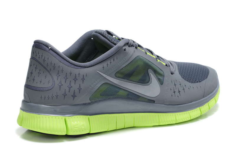 Nike Free 5.0 Running Shoes Grey Green - Click Image to Close