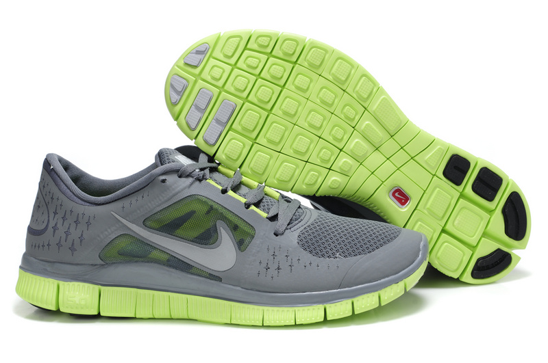 Nike Free 5.0 Grey Green Shoes