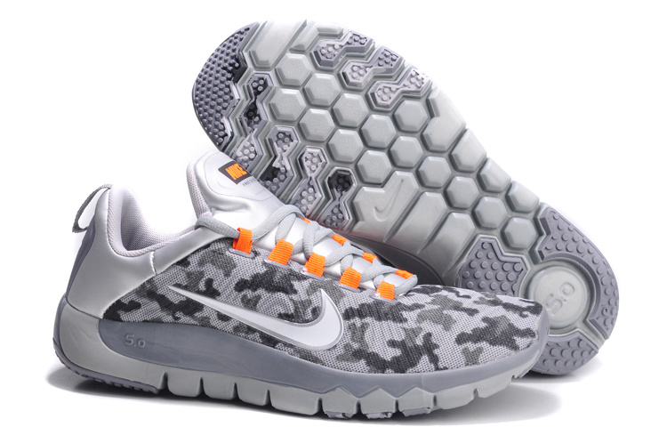 Nike Free 5.0 Grey White Orange Shoes