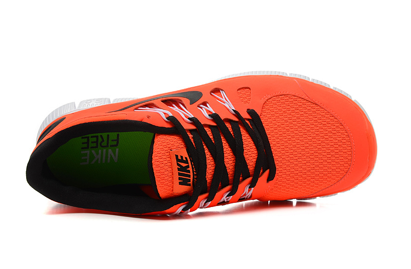Nike Free 5.0 Running Shoes Orange Black - Click Image to Close