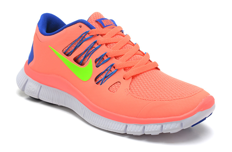 Nike Free 5.0 Running Shoes Pink Blue - Click Image to Close