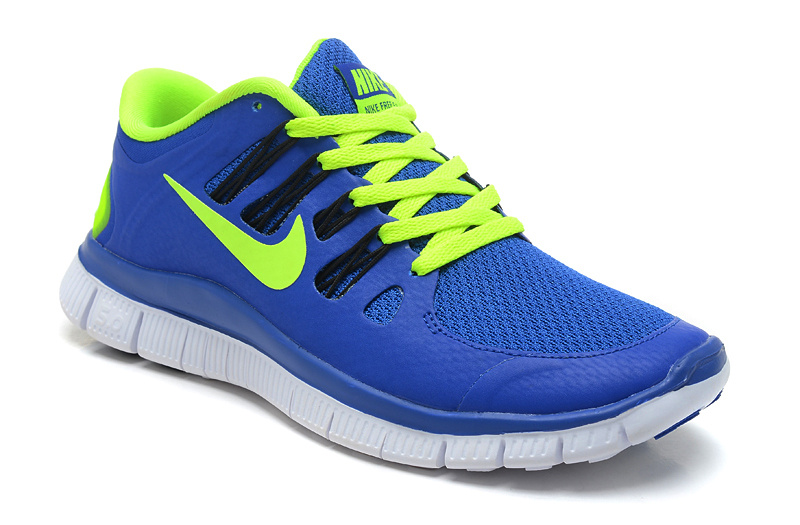 Nike Free 5.0 Running Shoes Sapphire Blue Green - Click Image to Close